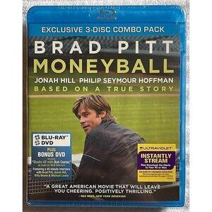Moneyball (3-Disc Combo Blu-ray + DVD + Bonus + Ultraviolet 2012) New